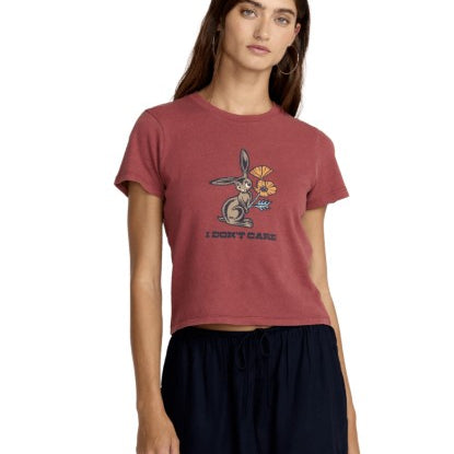 RVCA Womens Shirt Don't Care 411