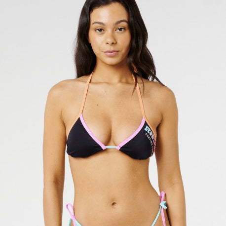 Rip Curl Womens Bikini Top Surf Puff Sliding Tri