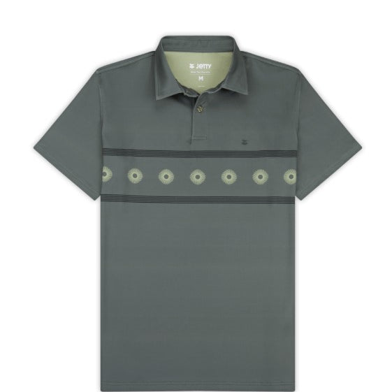 Jetty Mens Knit Bunker Polo