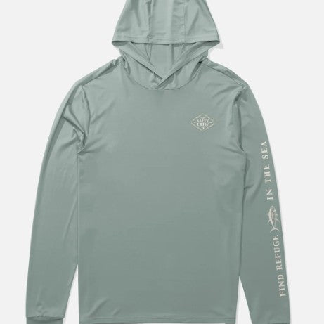 Salty Crew Mens Shirt Iconic Hood Sunshirt