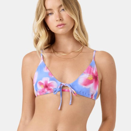 Roxy Womens Bikini Top Hibiscus Daze Adjustable Bralette