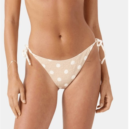 Roxy Womens Bikini Bottoms Puka Dots Tie Side Cheeky