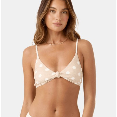 Roxy Womens Bikini Top Puka Dots Knot Bralette