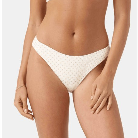 Roxy Womens Bikini Bottoms Puka Dots Scoop Moderate
