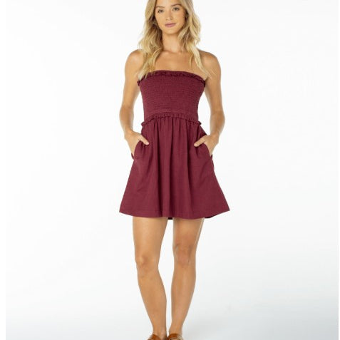 Roxy Womens Dress Avalon Tube Mini