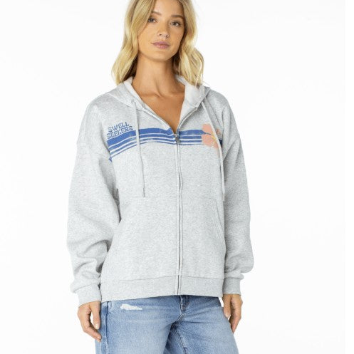Roxy Womens Sweatshirt Sundown Zip Hoodie