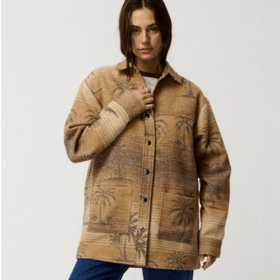 Rip Curl Womens Jacket Retro Swell Jacquard Shacket