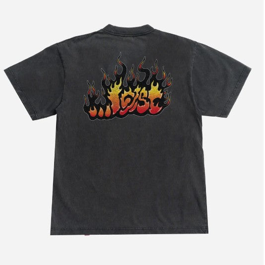 Lost Mens Shirt Flame Lam Boxy
