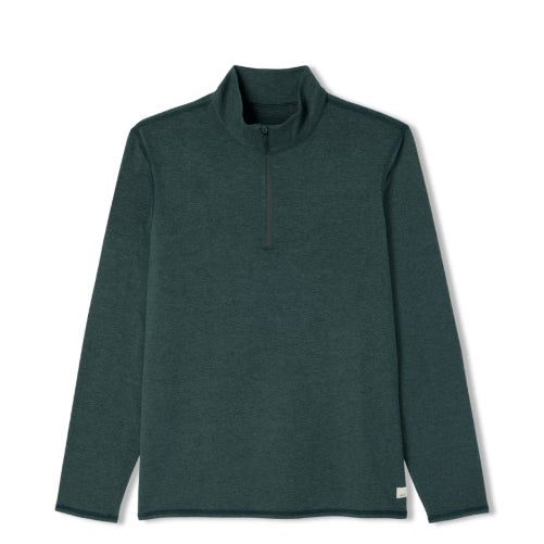 Vuori Mens Shirt Ponto Half Zip Mock Neck