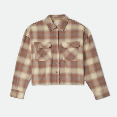 Brixton Womens Shirt Bowery Crop Overshirt