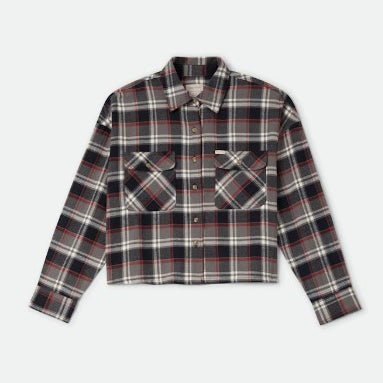 Brixton Womens Shirt Bowery Crop Overshirt