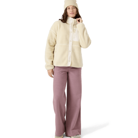 Roxy Womens Snow Layers Axel Bonded Sherpa Jacket