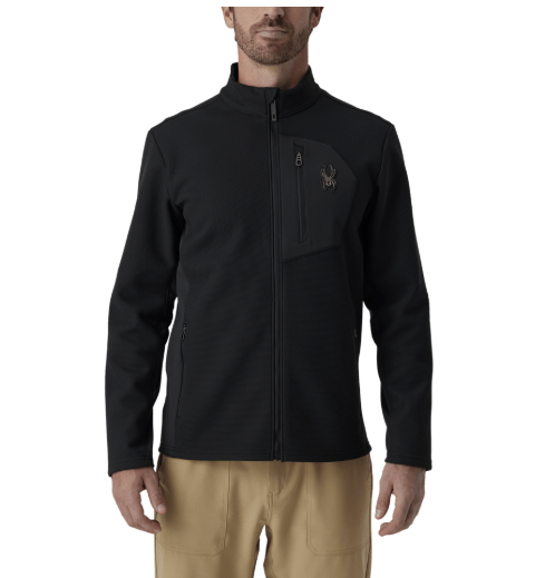 Spyder Mens Snow Layers Bandit Sweater Fleece Jacket