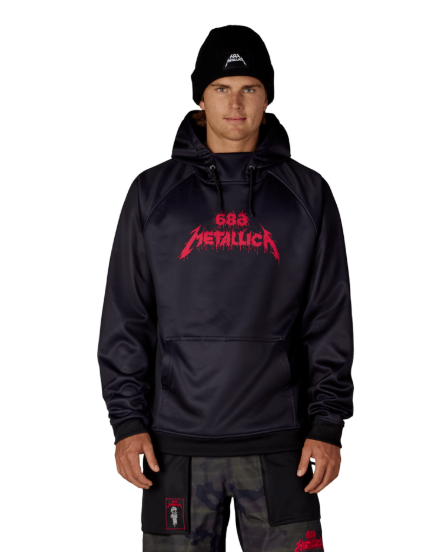 686 Mens Snow Layers Metallica Bonded Fleece Pullover Hoody