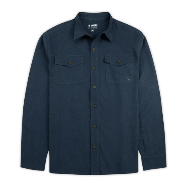 Jetty Mens Shirt Noah Long Sleeve Linen