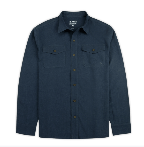 Jetty Mens Shirt Noah Long Sleeve Linen