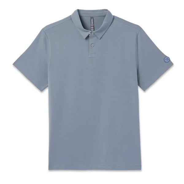 Vuori Mens Knit Short Sleeve Feather Polo