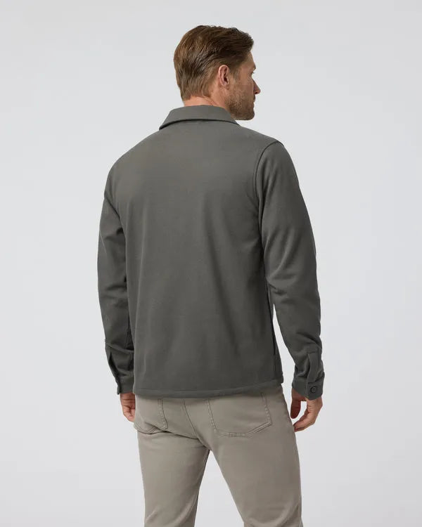 Vuori Mens Jacket Beldon Shirt Jacket Knit Twill