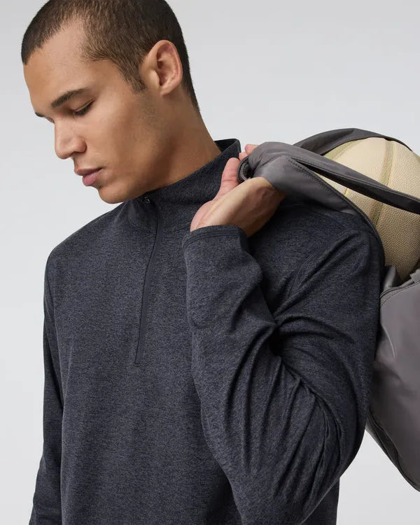 Vuori Mens Shirt Ponto Half Zip Mock Neck