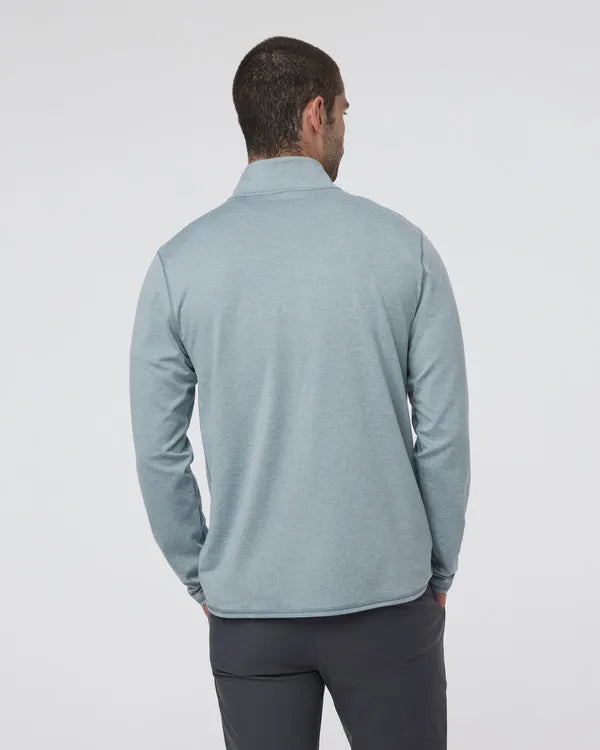 Vuori Mens Shirt Ponto Half Zip Mock Neck