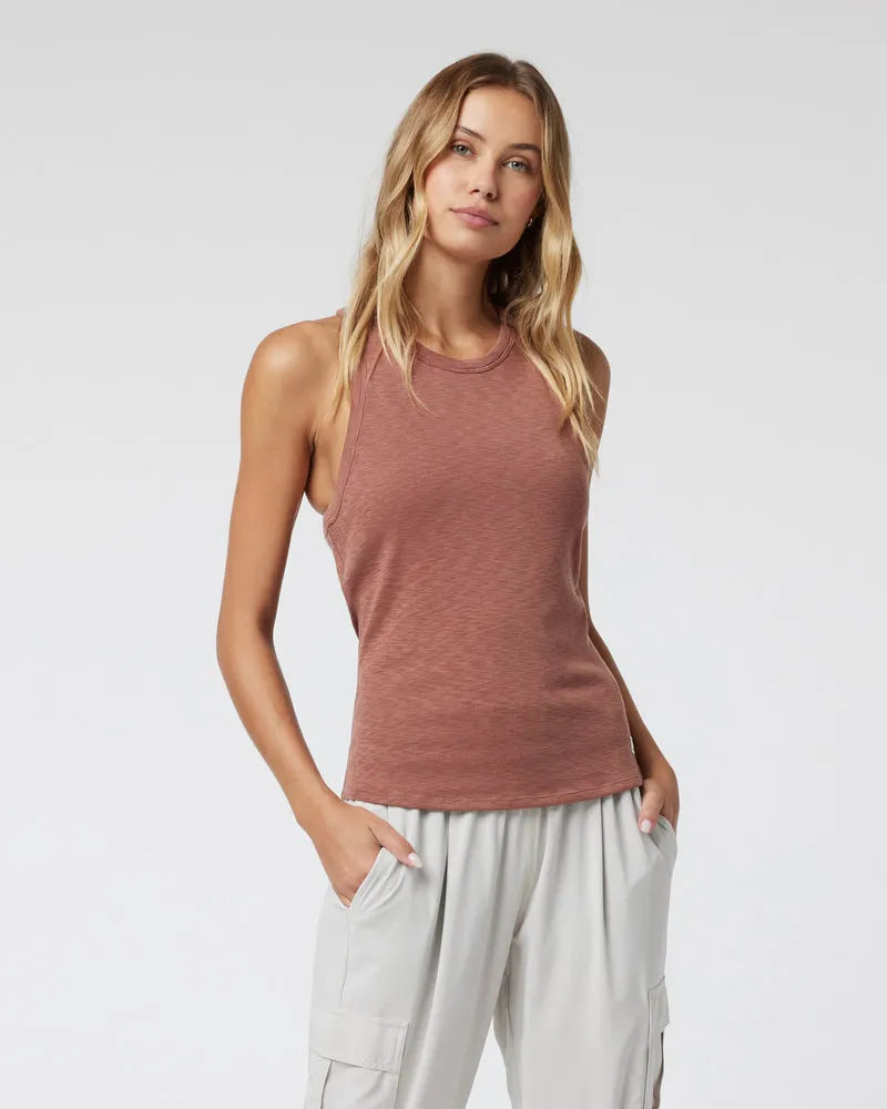 Vuori Womens Tank Top Sunrise High Neck Tank