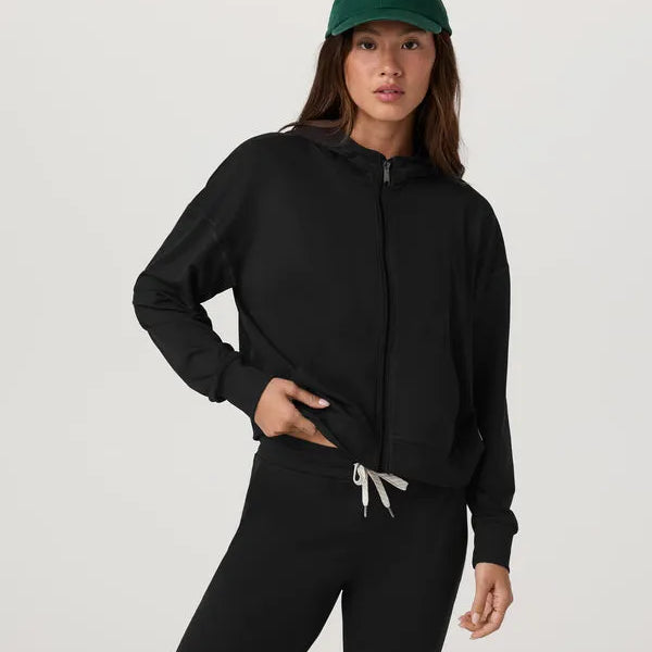 Vuori Womens Sweatshirt Halo Modern Full Zip Hoodie