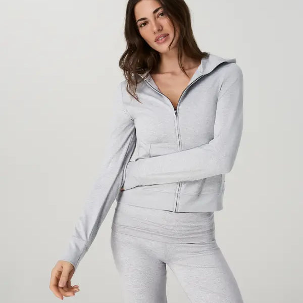 Vuori Womens Shirt Halo Mini Full Zip Hoodie