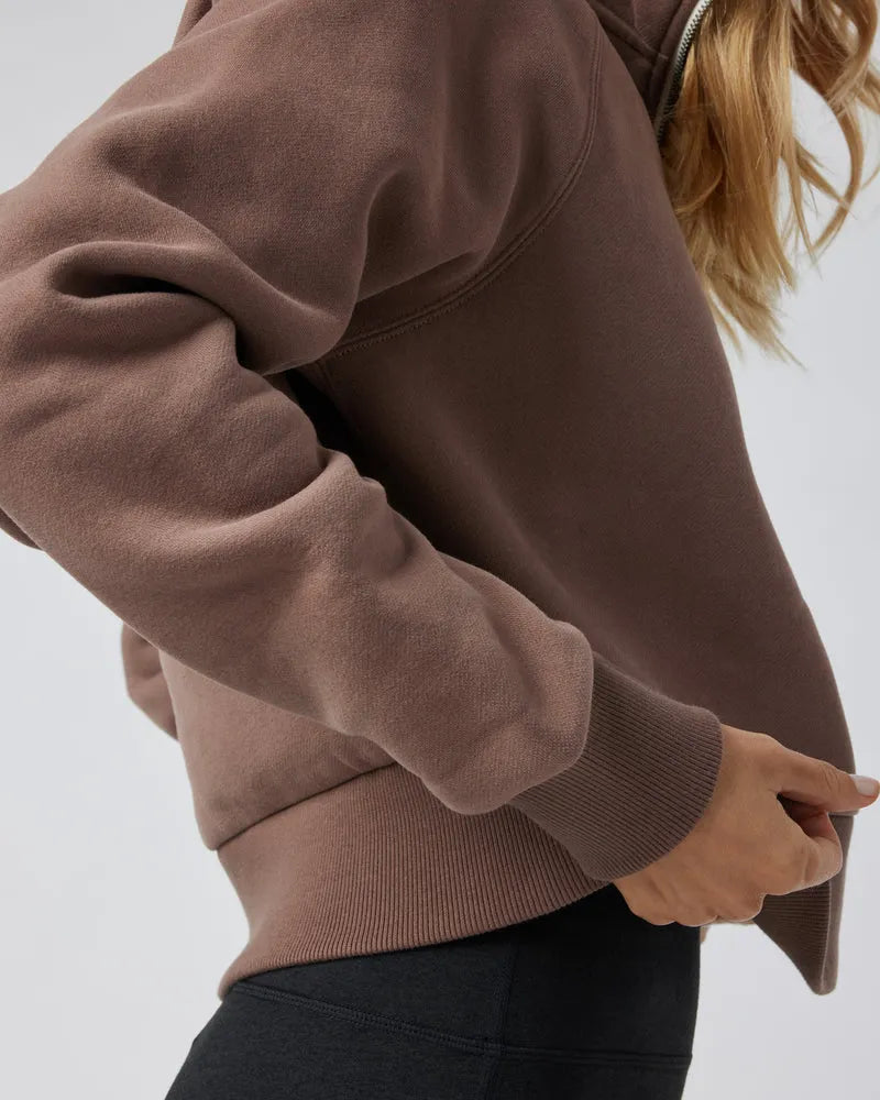 Vuori Womens Sweatshirt Restore Half Zip Hoodie