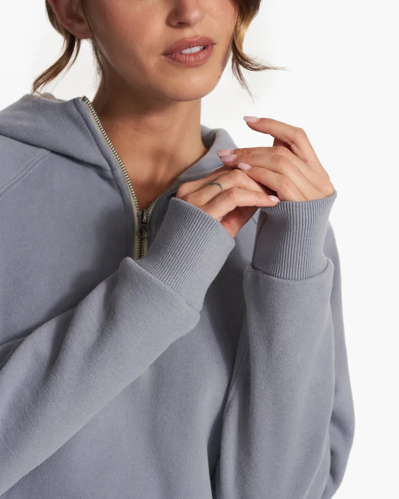 Vuori Womens Sweatshirt Restore Half Zip Hoodie