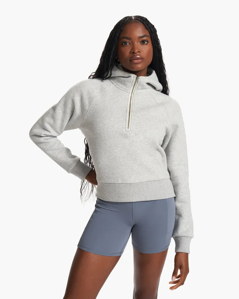 Vuori Womens Sweatshirt Restore Half Zip Hoodie