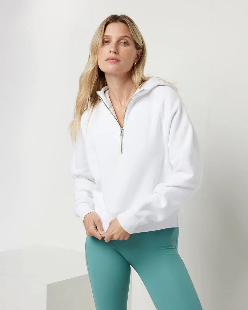 Vuori Womens Sweatshirt Restore Half Zip Hoodie