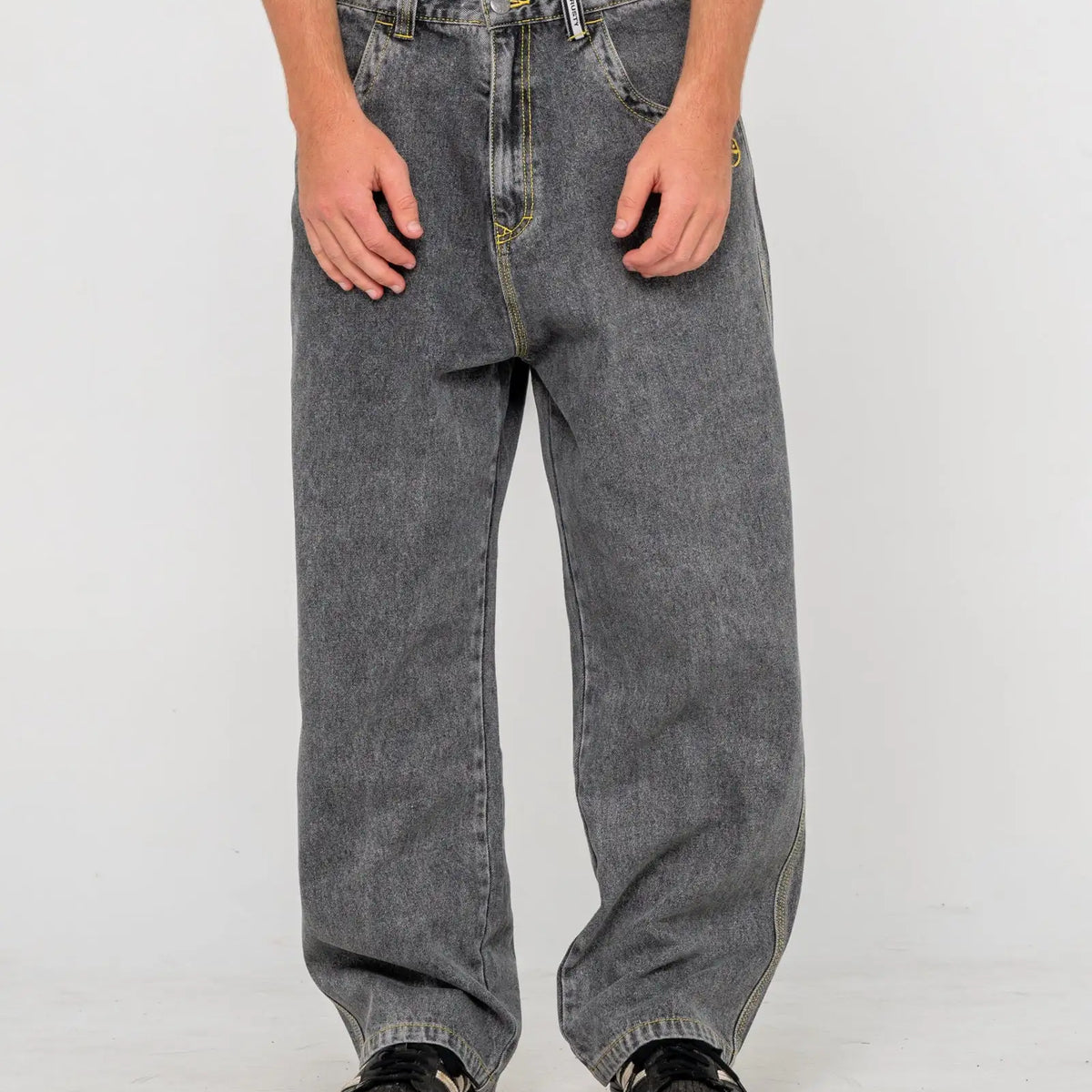 Rusty Mens Pants Redemption Baggy Jean