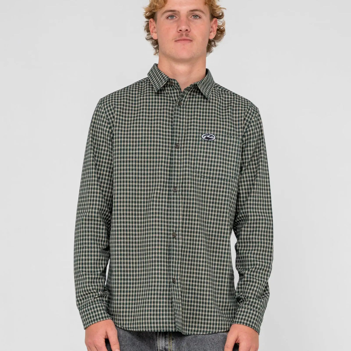 Rusty Mens Shirt Datsun Check