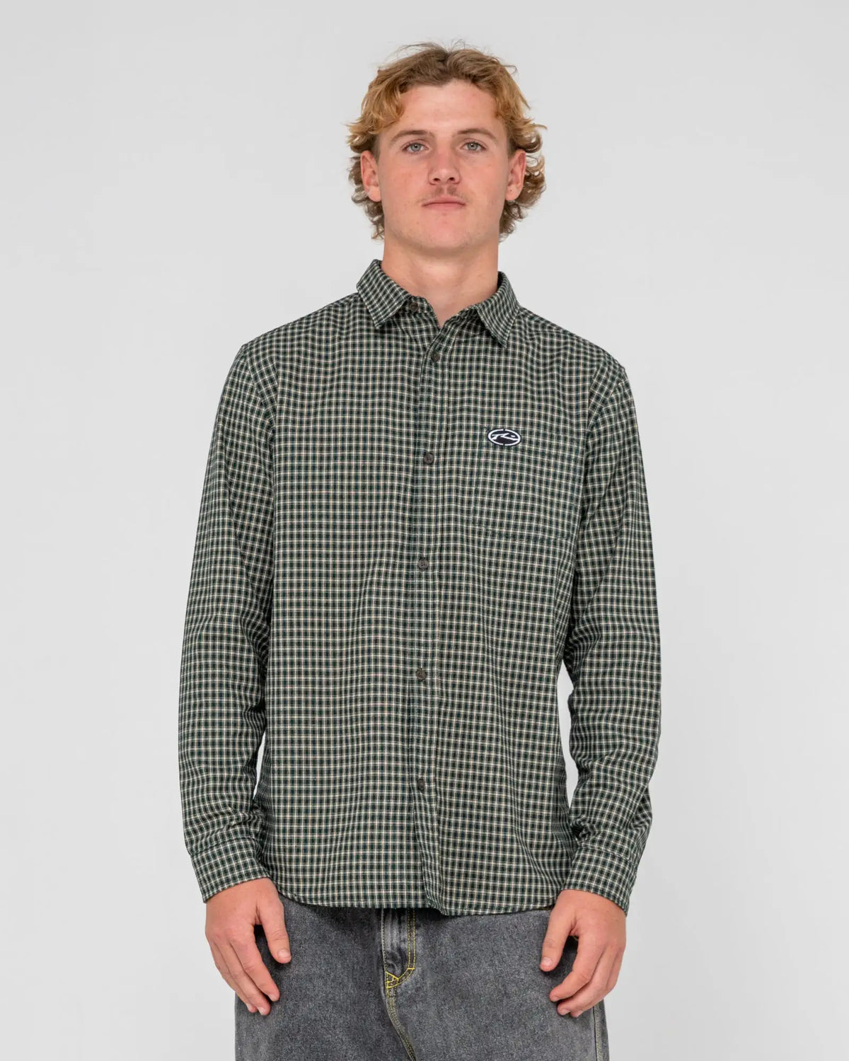 Rusty Mens Shirt Datsun Check