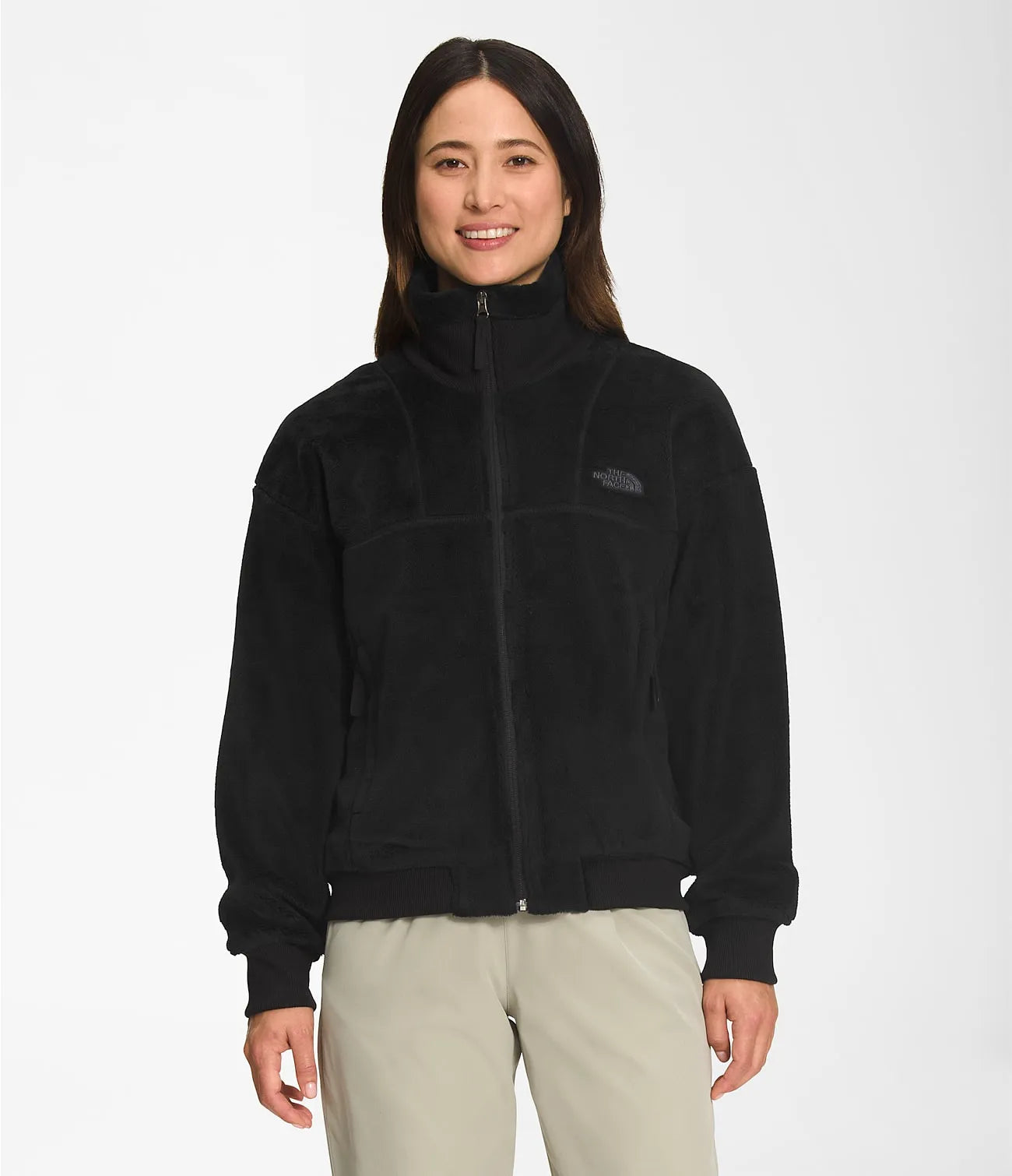 Fuzzy north face women's jacket cheap