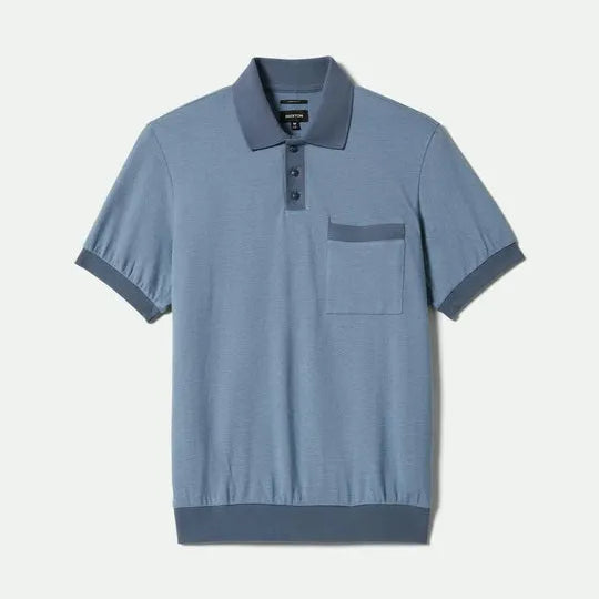 Brixton Mens Knit Weekend Herringbone Polo