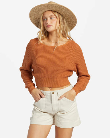 Billabong Womens Sweater Sun Soaked V-Neck