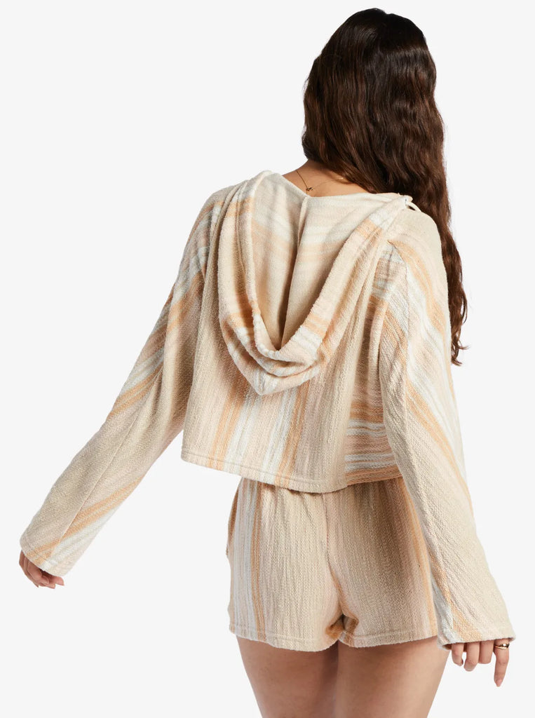 Roxy Womens Sweatshirt Todos Santos Poncho Style Hoodie