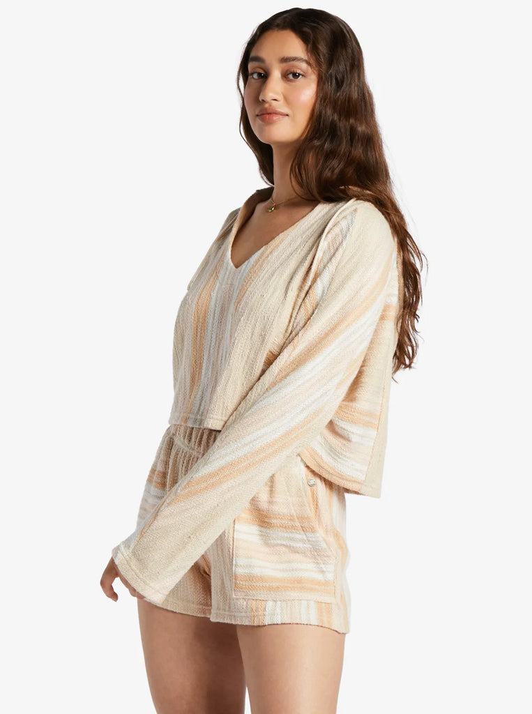 Roxy Womens Sweatshirt Todos Santos Poncho Style Hoodie