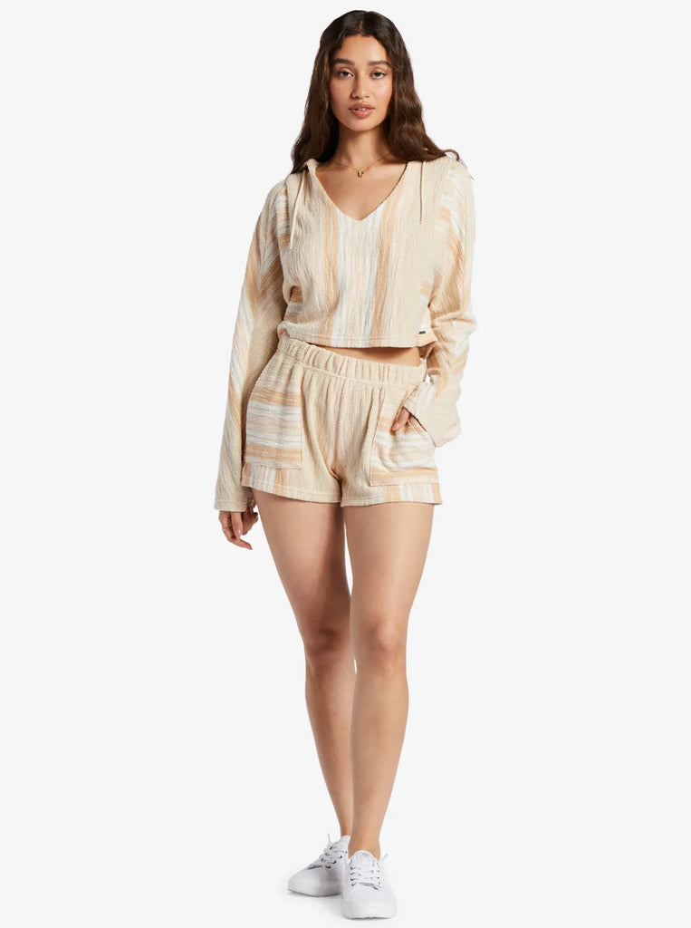 Roxy Womens Sweatshirt Todos Santos Poncho Style Hoodie