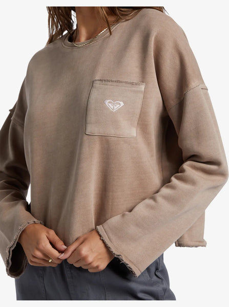 Roxy Womens Sweatshirt Doheny Crew Pullover