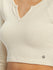 Roxy Womens Shirt Cropped Long Sleeve Waffle Top Solid Crew Neck Top