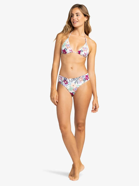 Roxy Womens Bikini Bottoms Printed Beach Classics V-Shape Cheeky