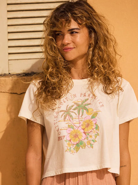 Roxy Womens Shirt Hibiscus Paradise
