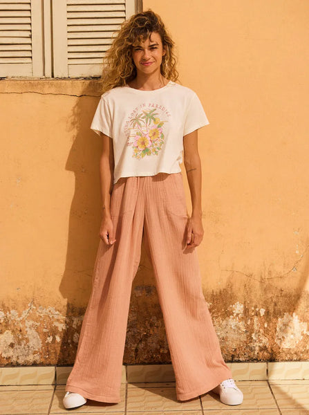 Roxy Womens Shirt Hibiscus Paradise