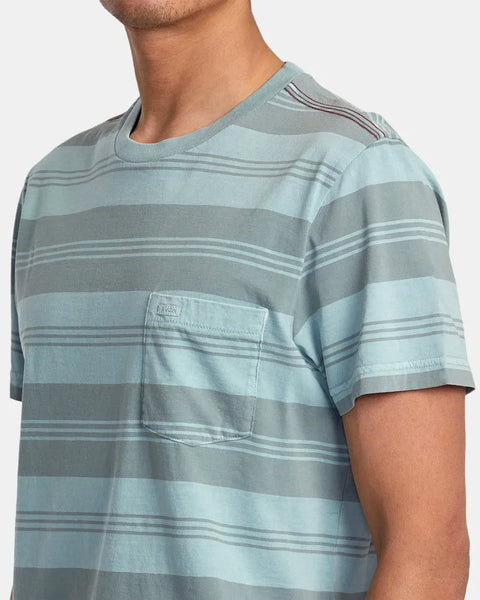 RVCA Mens Shirt PTC Stripe Knit T-Shirt