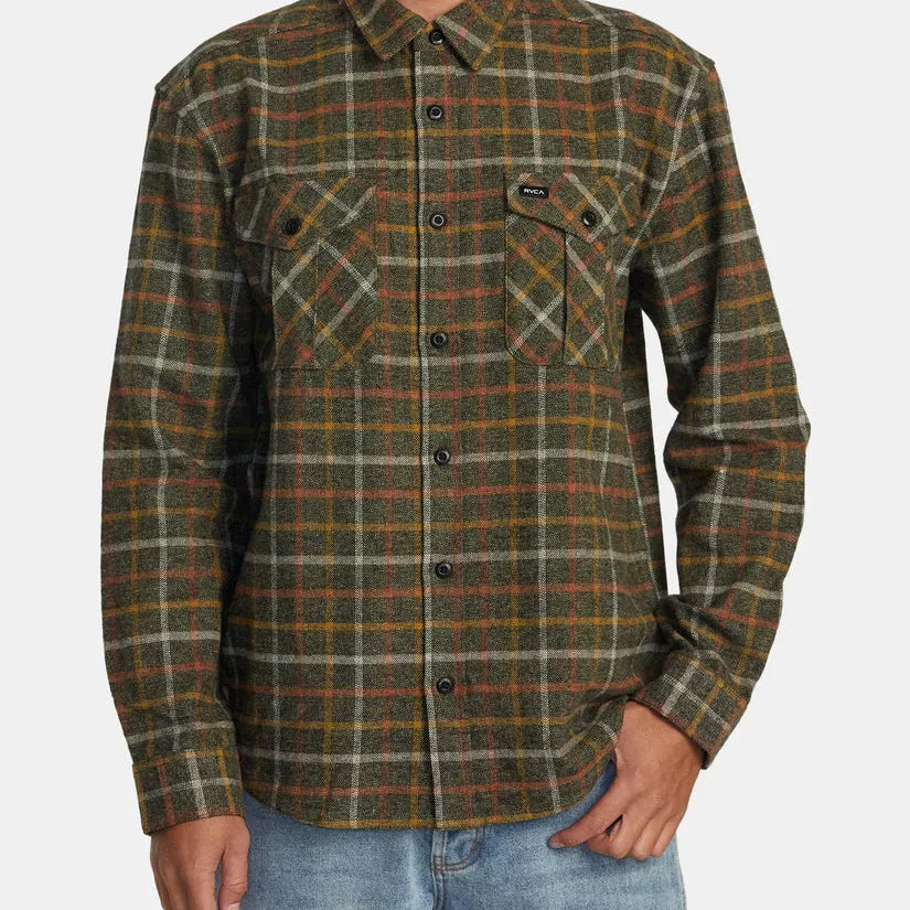 RVCA Mens Shirt Hughes Flannel