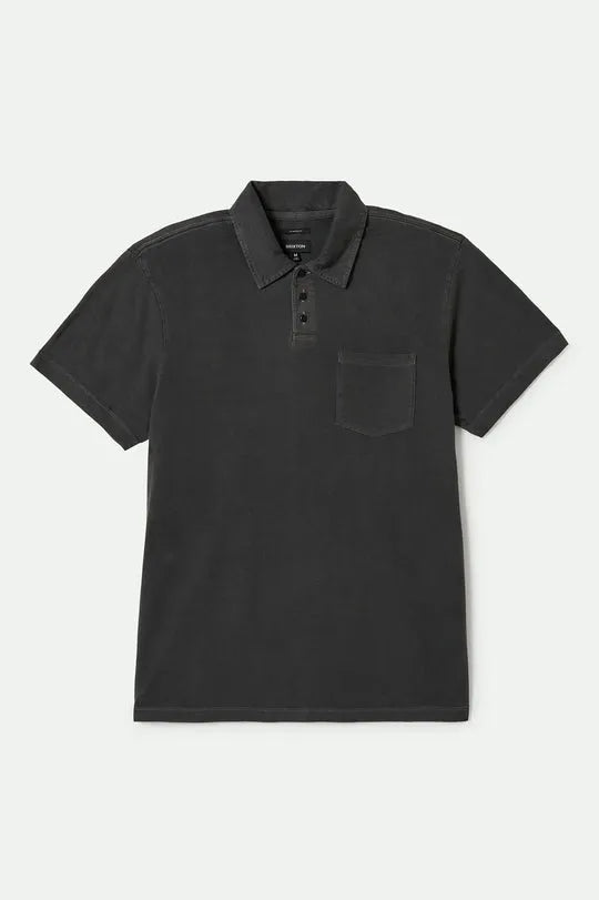Brixton Mens Knit Vintage Wash Polo