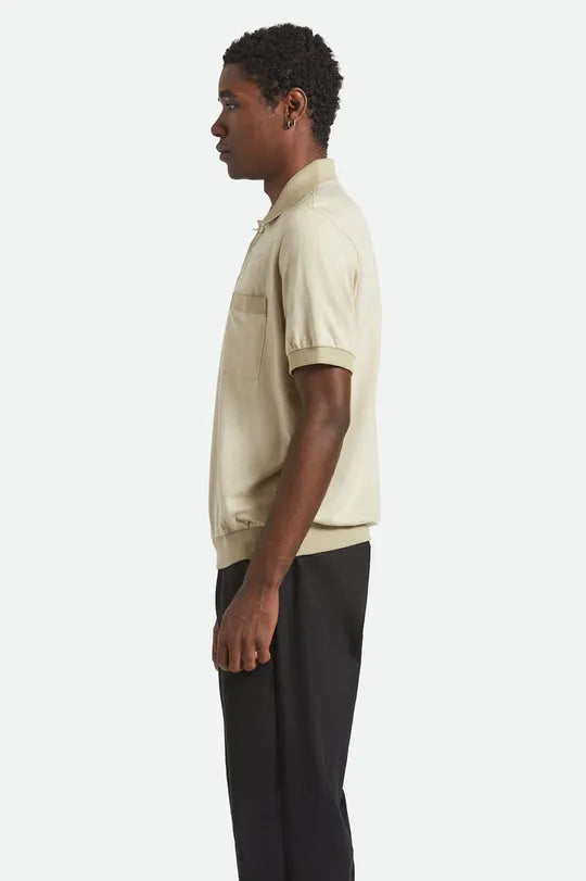 Brixton Mens Knit Weekend Herringbone Polo