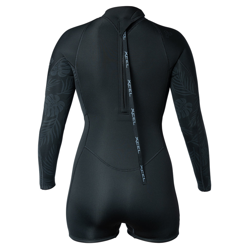 Xcel Women's Axis Long Sleeve Back Zip Boy Short Springsuit 2mm DS